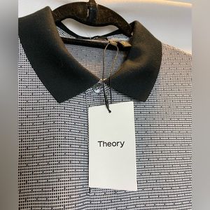 Theory jacquard polo size Large